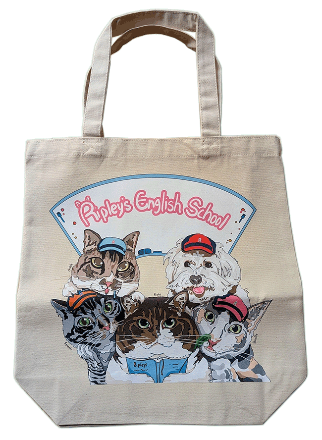 リップリーズのキャラクターたちのエコバック